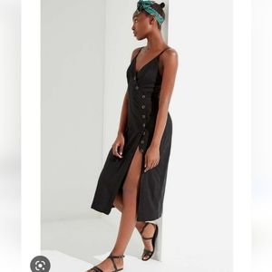 UO Amber linen midi dress